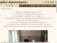 Tablet Screenshot of fireplaceimprovements.com